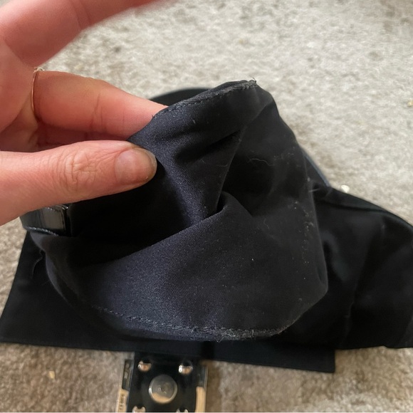 💯 FENDI BAGUETTE Black Cloth Shoulder Bag - Picture 5 of 15